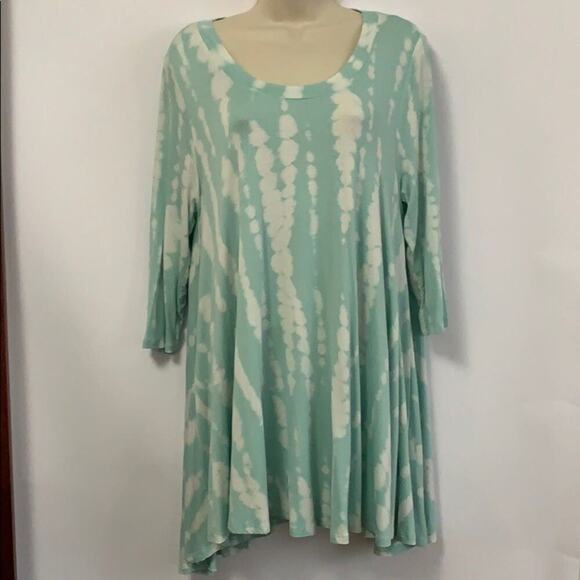 UI TIE DYE‎ FIT & FLARE BLOUSE Size L - Picture 1 of 7